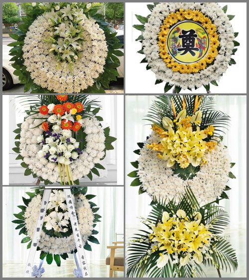 山东青岛平度市南村镇李家南埠村花圈速递